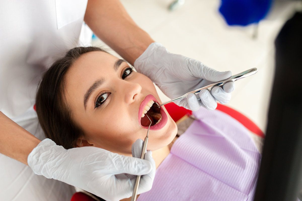 women having Dental Fillings